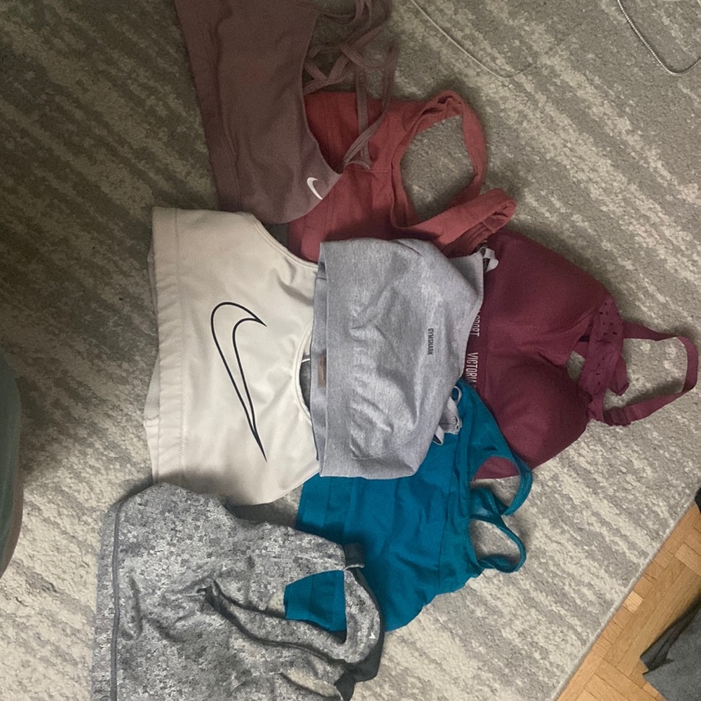 Sports bra bundle Gymshark, nike, VSX